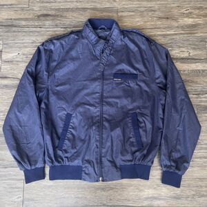 Vintage 90s Chevalier Royale Bomber Jacket Members Only Style Blue Men L EUC